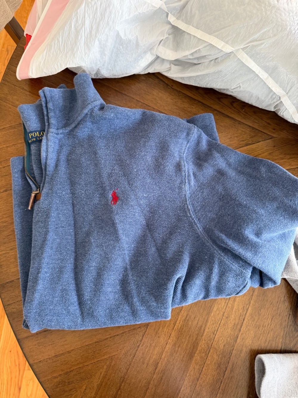 TWO men’s Ralph Lauren quart zips